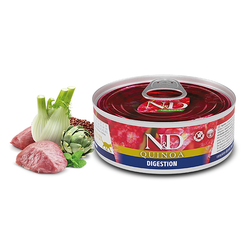 N&D CAT QUINOA Adult Digestion Lamb & Fennel 80g