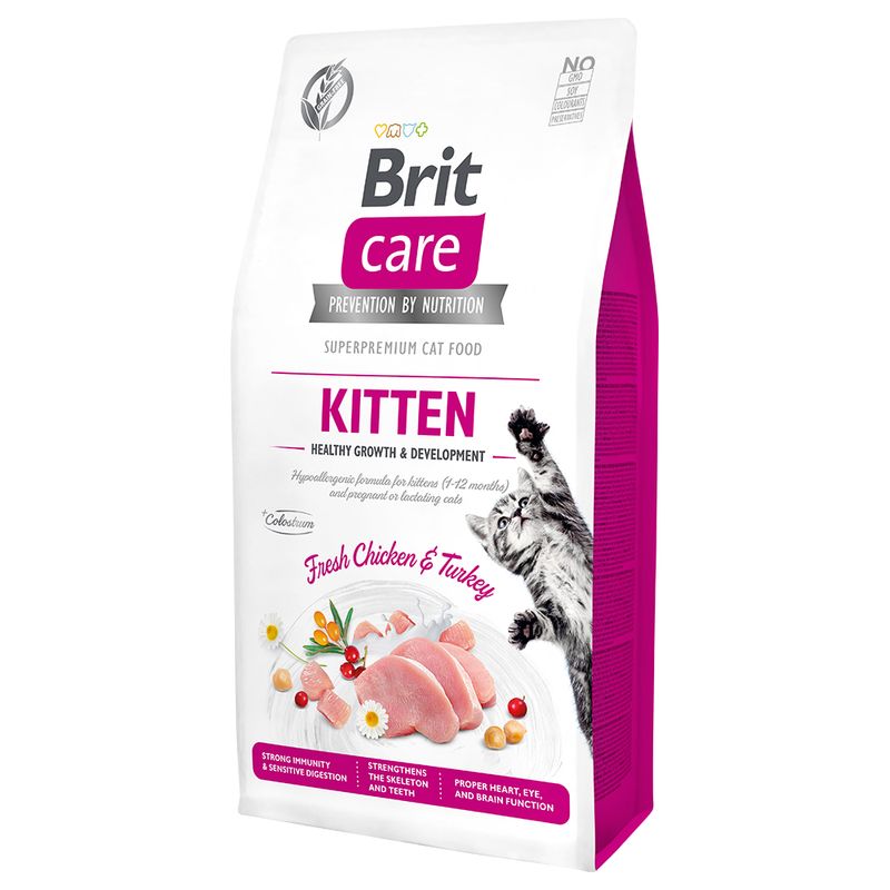 BRIT CARE Cat Grain Free Kitten Healthy 7kg