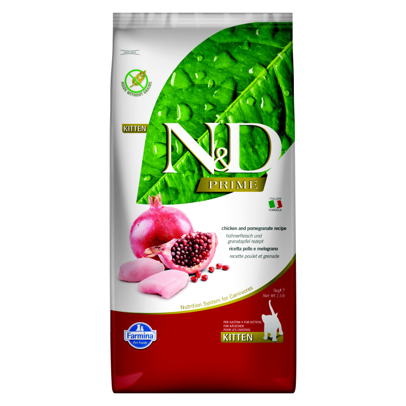 N&D PRIME CAT KITTEN Chicken & Pomegranate 5kg