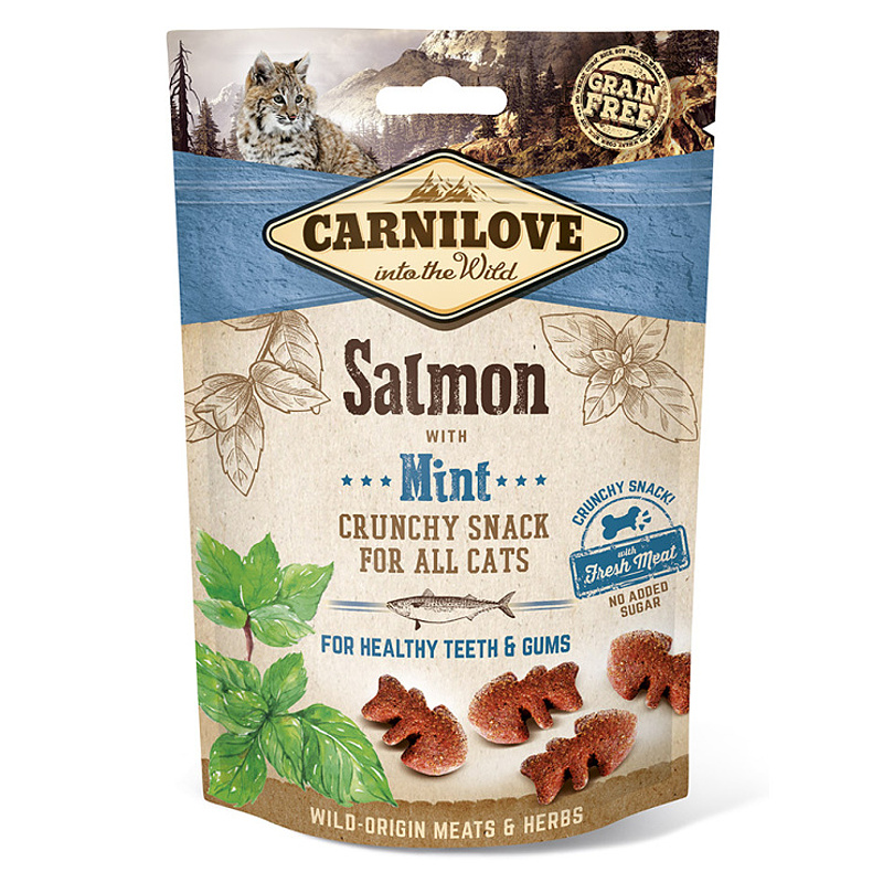 Carnilove Cat Crunchy Snack Salmon & Mint 50g