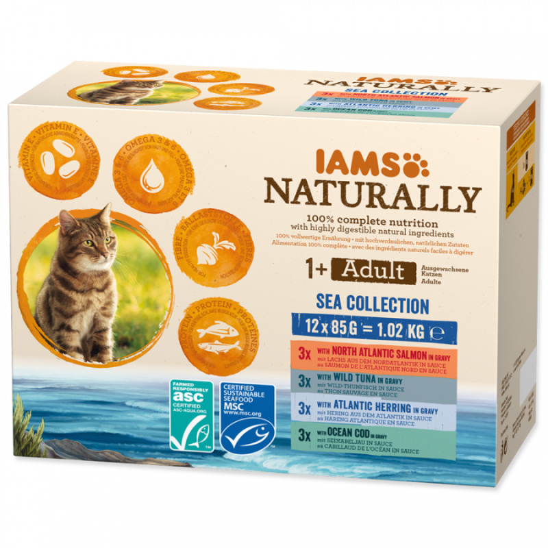 Iams Naturally Cat Sea Collection 12x85g
