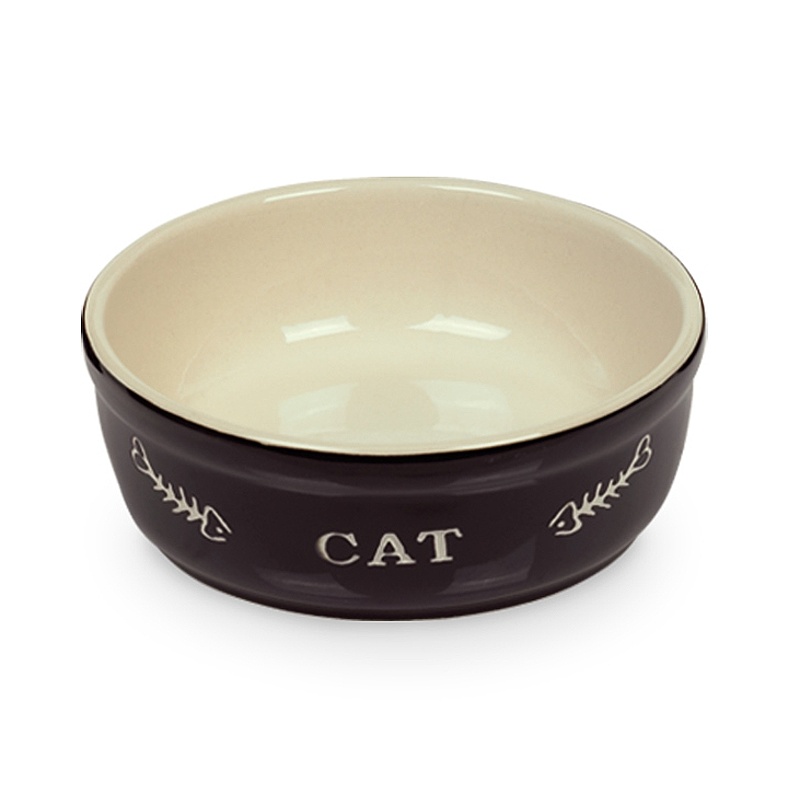 Nobby Cat keramická miska 250ml černá