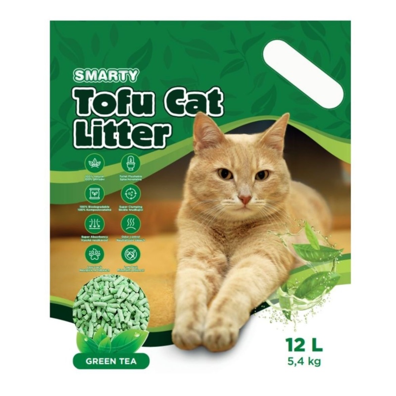 Smarty Tofu Cat Litter Green Tea 6l