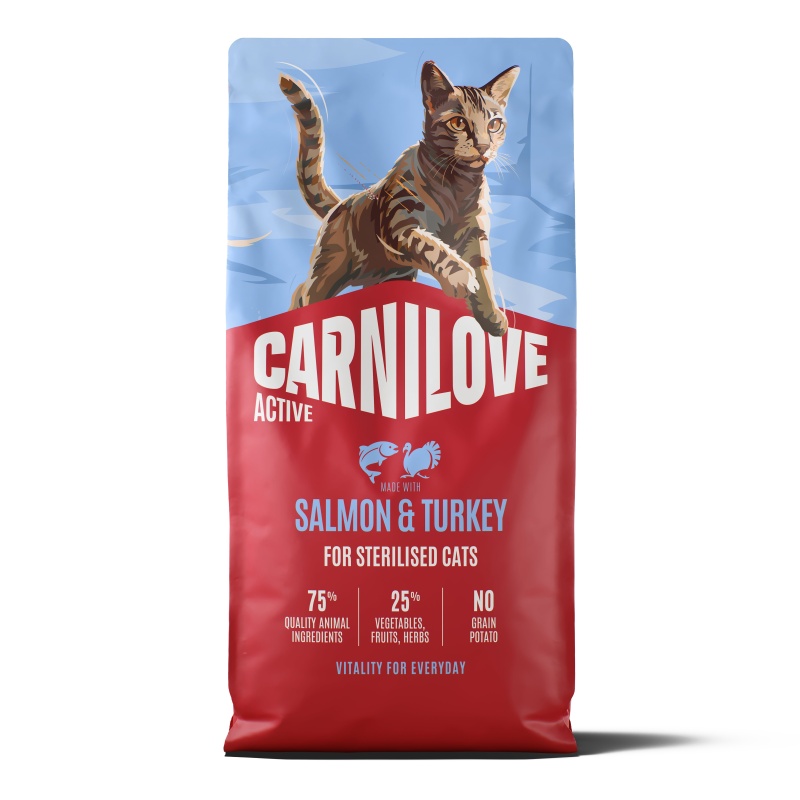Carnilove ACTIVE DRY Salmon & Turkey for Sterilised Cats 6kg
