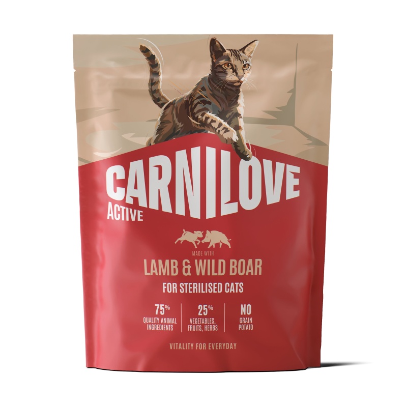 Carnilove ACTIVE DRY Lamb & Wild Boar for Sterilised Cats 400g