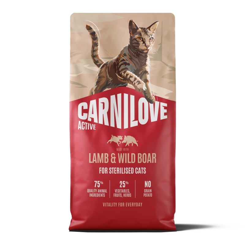 Carnilove ACTIVE DRY Lamb & Wild Boar for Sterilised Cats 6kg