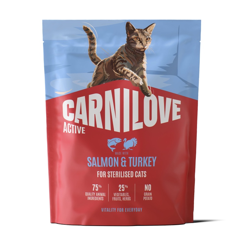 Carnilove ACTIVE DRY Salmon & Turkey for Sterilised Cats 400g